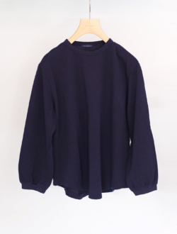 cutsew "marika 8分 (鹿の子)" navy　