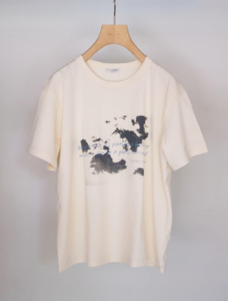 “cloud”print tee  naturalのサムネイル